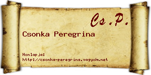 Csonka Peregrina névjegykártya
